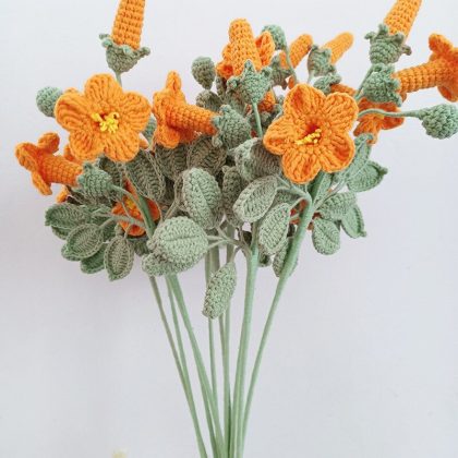 Flowers Knitting Crochet Yarn DIY Handicrafts
